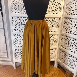 NWT Anthropologie Golden A-Line Skirt Sz S